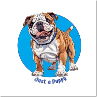 Just a Puppy - Miniature Bulldog Posters and Art